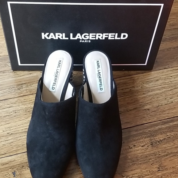 Karl Lagerfeld Paris Serin Studded Mules - Picture 4 of 7